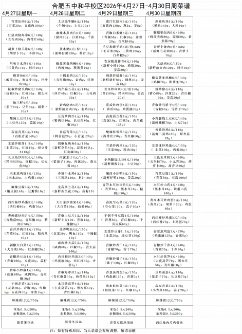 五中和平校区2026年4月27日-4月30周菜谱_Sheet1.png
